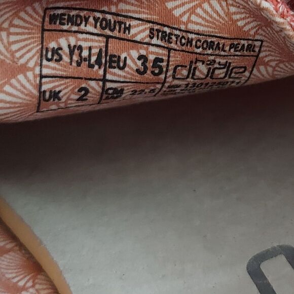 EUC Hey Dude Wendy Stretch Coral Pearl Moccasin 3Y - Picture 10 of 10